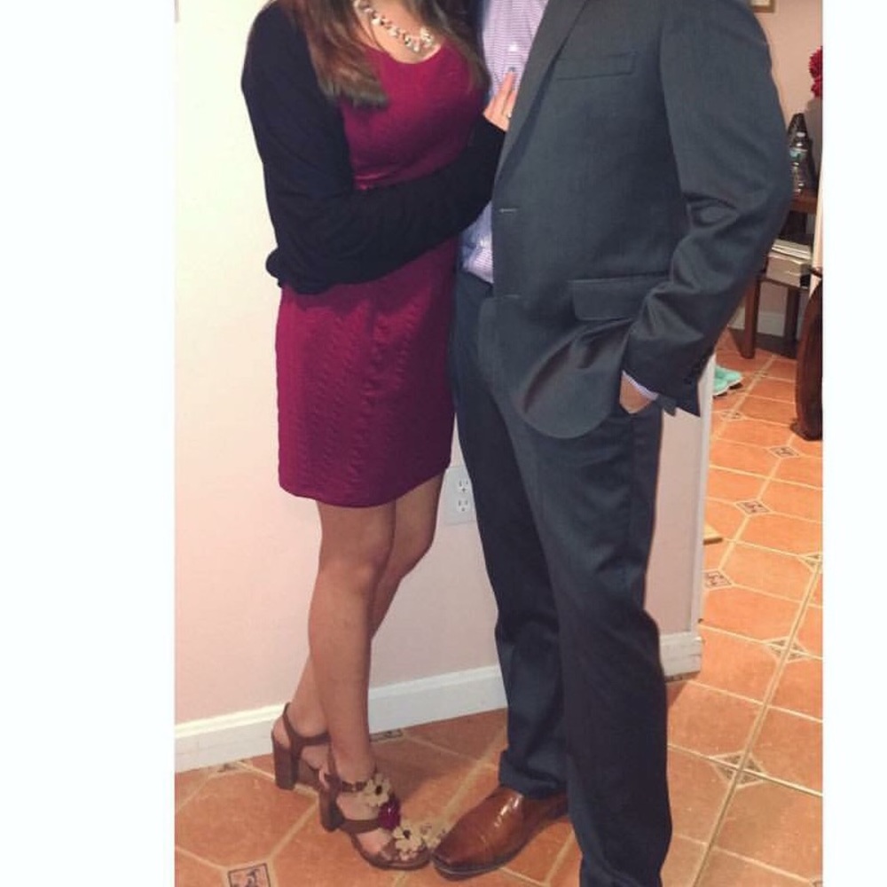 344 Maroon Burgundy Dress